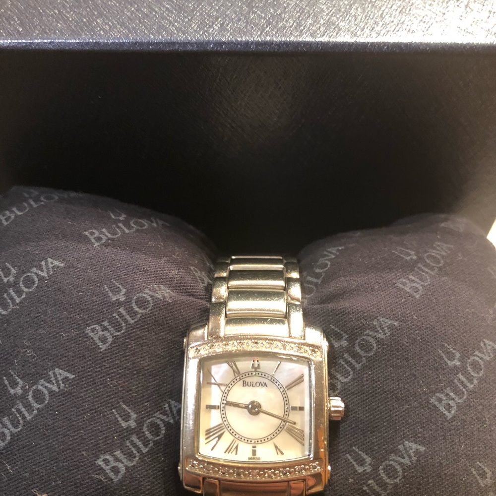 Bulova watch mother of pearl face